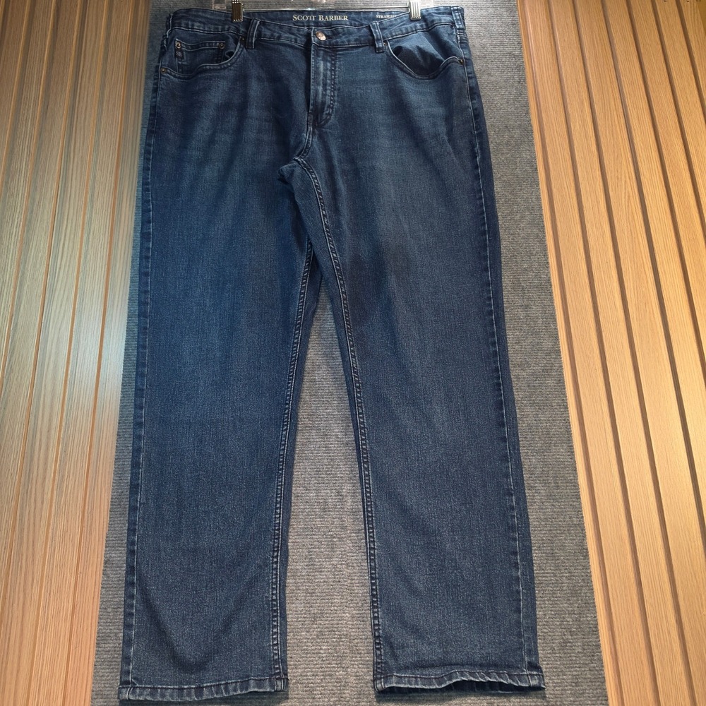 Scott Barber Jeans Mens 38x30 Dark Wash Good Straight Fit Denim Pants